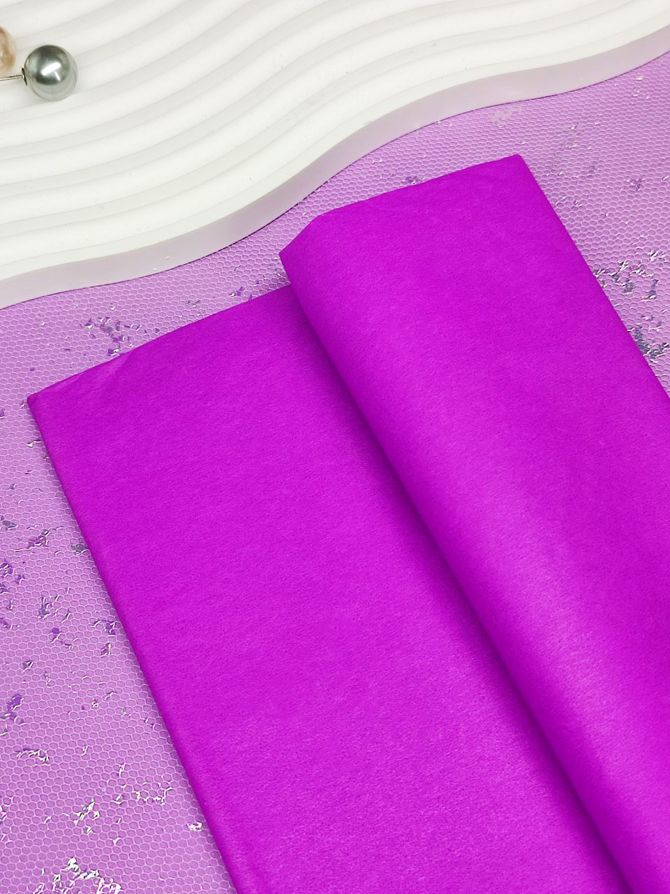 Бумага тишью 50*75 см флюорисцентный фиолетовый
