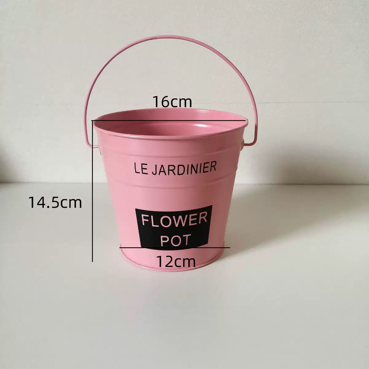 Ведро ручка Flower Pot розовый