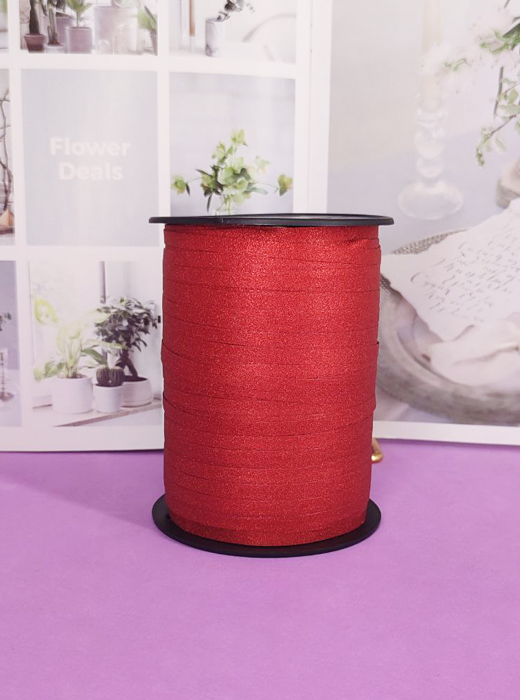 Лента пп тиффани  0.5 см *250 м 30 красная