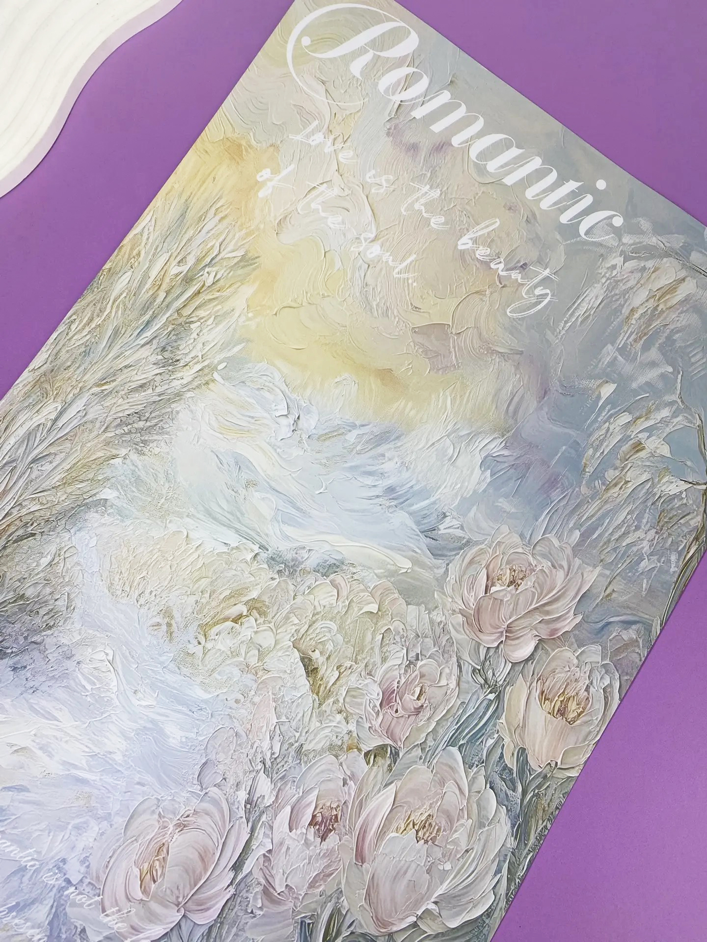 бумага флористическая двусторонняя  Romantic Flowers 49х34 10 листов голубой